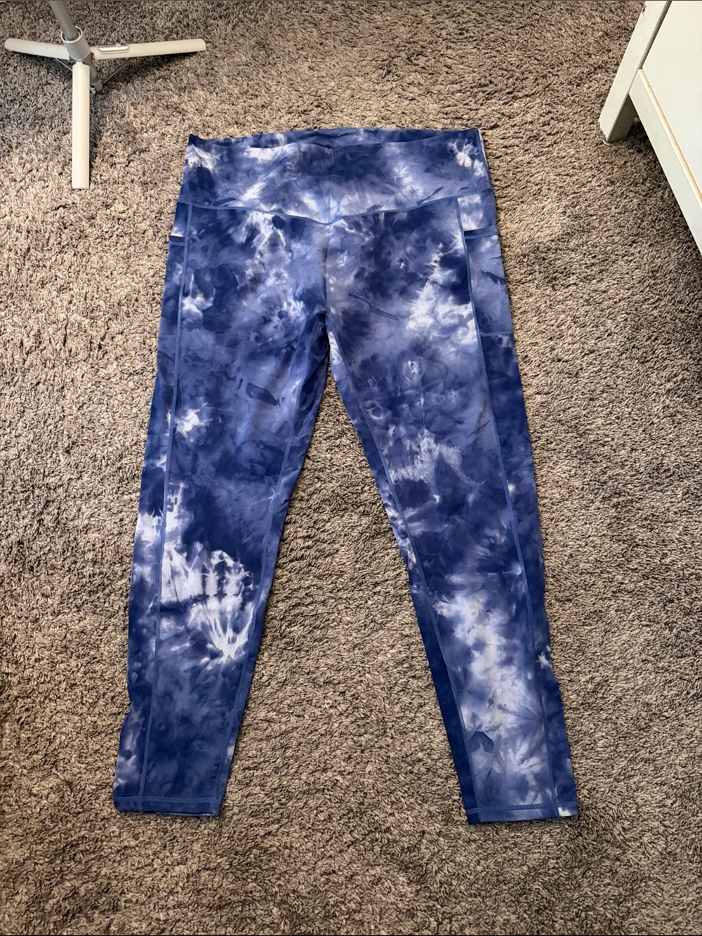 Navy Tie-Dye Active Leggings